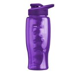 Poly-Pure - 27 oz. Bottle - Drink-Thru Lid - Digital - T. Violet