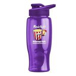 Poly-Pure - 27 oz. Bottle - Drink-Thru Lid - Digital - T. Violet