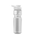Poly Pure 28 Oz. Bottle - Drink Thru Lid - Clear
