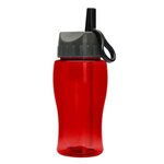 Poly-Pure Junior 18 oz Transparent Bottle - Transparent Red