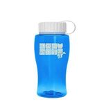 Poly-Pure Junior 18 oz Transparent Bottles - Transparent Blue