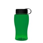 Poly-Pure Junior 18 oz Transparent Bottles - Transparent Green