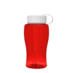 Poly-Pure Junior 18 oz Transparent Bottles - Transparent Red