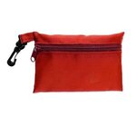 Polyester Zip Tote - Red