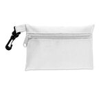 Polyester Zip Tote - White