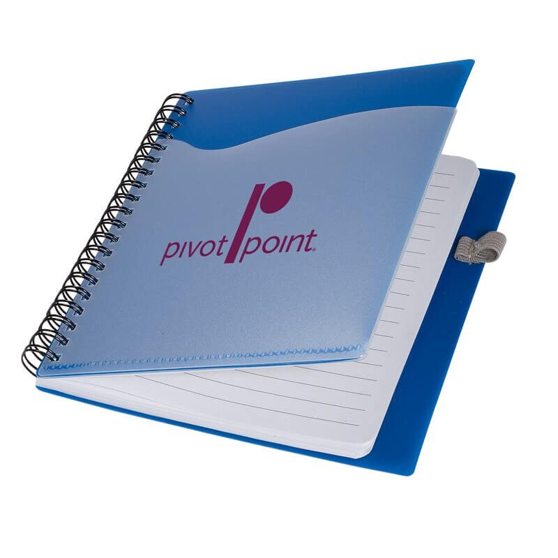 Polypro Notebook w/ Clear Front Pocket with your logo