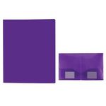Polypropylene 2 Pocket Folder - Purple