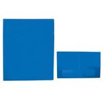 Polypropylene 2 Pocket Folder - Reflex Blue