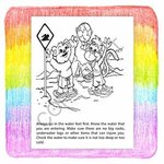 Pool and Water Safety Coloring Book -  