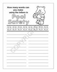 Pool Safety Coloring and Activity Book Fun Pack -  