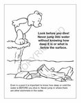 Pool Safety Coloring and Activity Book -  
