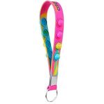 Popper Stress Reliever Key Chain - Rainbow