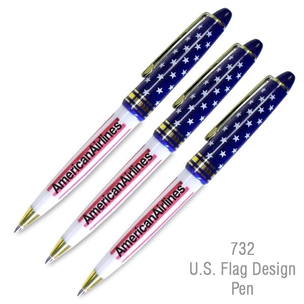 Main Product Image for Custom Printed USA Flag Design Ballpoint Pen