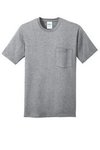 Port & Company Core Cotton Pocket Tee. - Athletic Heather