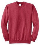 Port & Company - Core Fleece Crewneck Sweatshirt. - Heather Red