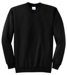 Port & Company - Core Fleece Crewneck Sweatshirt. - Jet Black