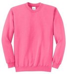 Port & Company - Core Fleece Crewneck Sweatshirt. - Neon Pink