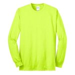 Port & Company - Long Sleeve Core Blend Tee. - Safety Green