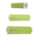 Portable Metal Power Bank Charger - UL Certified - Lime Green
