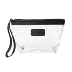 Posh Clear Wristlet Pouch - Black