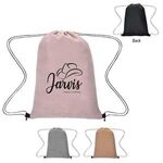 Buy Custom Printed Posh Herringbone Drawstring Bag