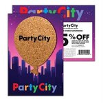 Post Card with Balloon Cork Coaster -  