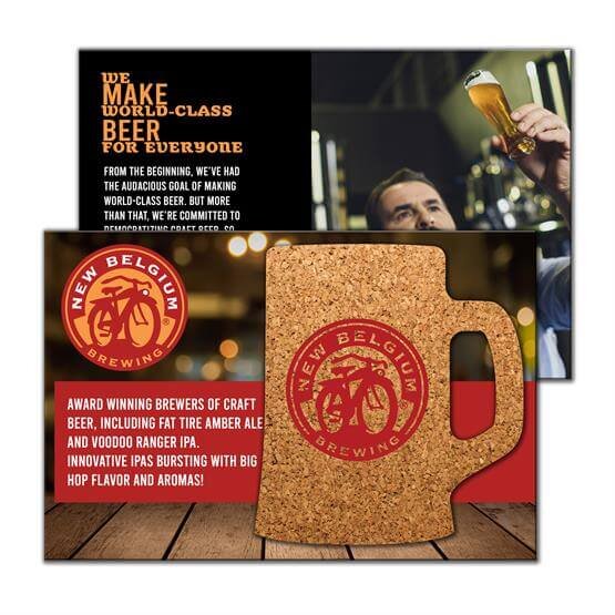 Main Product Image for Post Card with Beer Mug Cork Coaster