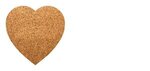 Post Card with Heart Shaped Cork Coaster - Multi Color