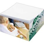 Post-it® Custom Printed Half Cube - White