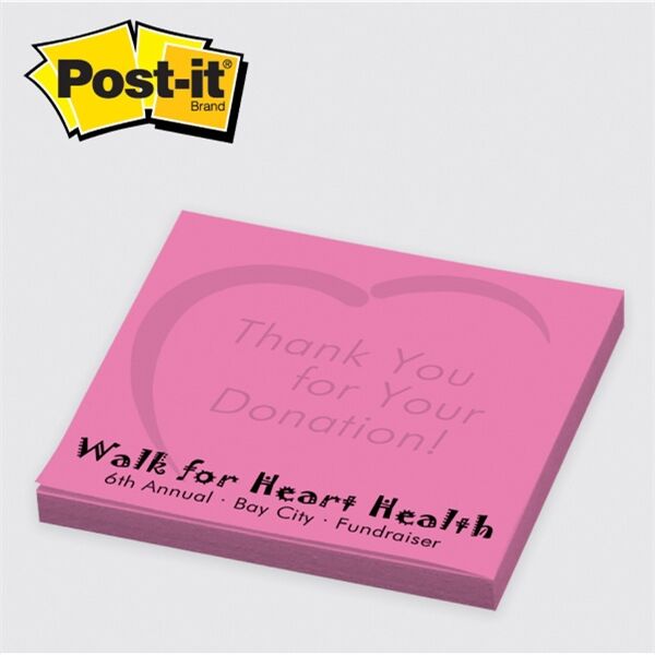 Main Product Image for Post-It (R) Custom Printed Notepad - 3" x 3"