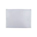 PP Zip Closure Envelope with Business Card Slot - Clear Frosted