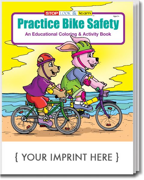 Main Product Image for Practice Bike Safety Coloring And Activity Book USA Made