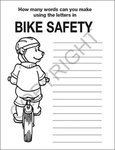 Practice Bike Safety Coloring and Activity Book -  