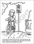 Practice Bike Safety Coloring and Activity Book -  