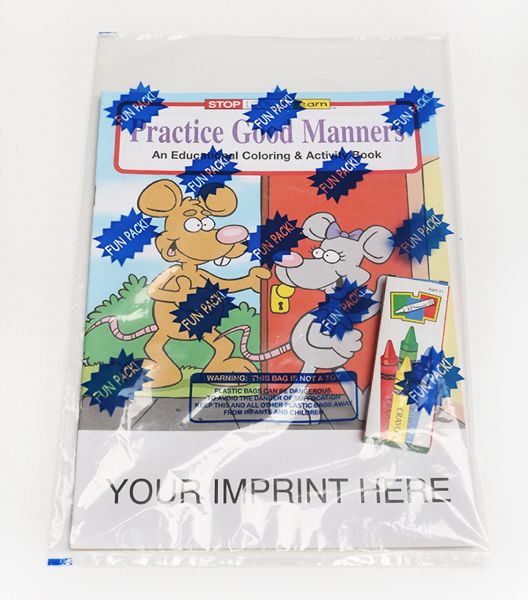 Main Product Image for Practice Good Manners Coloring And Activity Book Fun Pack