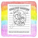 Practice Healthy Habits Coloring and Activity Book Fun Pack -  