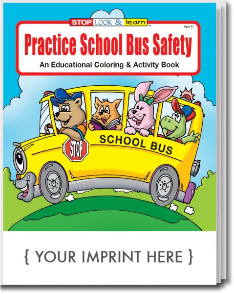 Main Product Image for Practice School Bus Safety Coloring And Activity Book USA Made