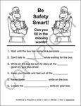 Practice School Bus Safety Coloring and Activity Book -  