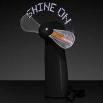 Pre-Programmed Mini Fans with LEDs - Black