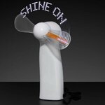 Pre-Programmed Mini Fans with LEDs - White