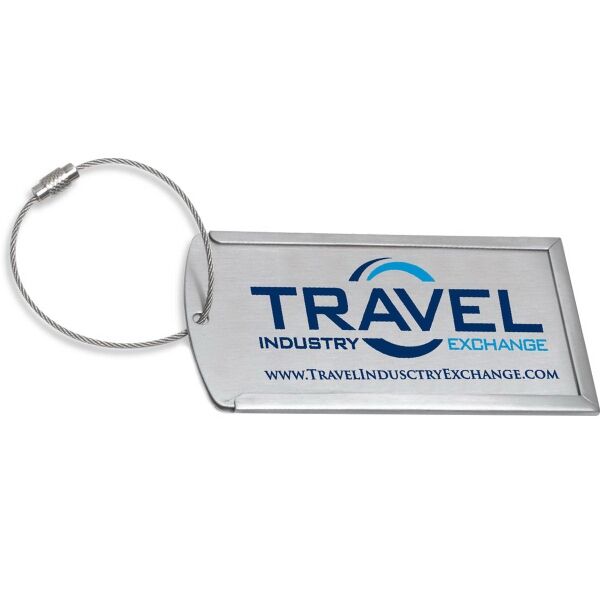 Main Product Image for Prestige Brushed Metal Luggage Bag Tag