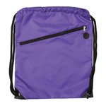 Prevail Drawstring Backpack - Purple