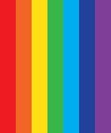 Pride Full Color Imprint Smooth Dye-Sublimation Lanyard - 3/4" - Rainbow - Vertical
