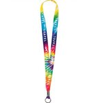 Pride Full Color Imprint Smooth Dye-Sublimation Lanyard - 3/4" -  