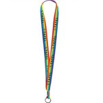 Pride Full Color Imprint Smooth Dye-Sublimation Lanyard - 3/4" -  