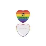 Pride Heart Shaped Button