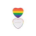 Pride Heart Shaped Button