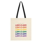 Pride Penny Wise Cotton Canvas Tote Bag - Natural With Black