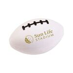Prime Line Football Shape Stress Ball 3" - White