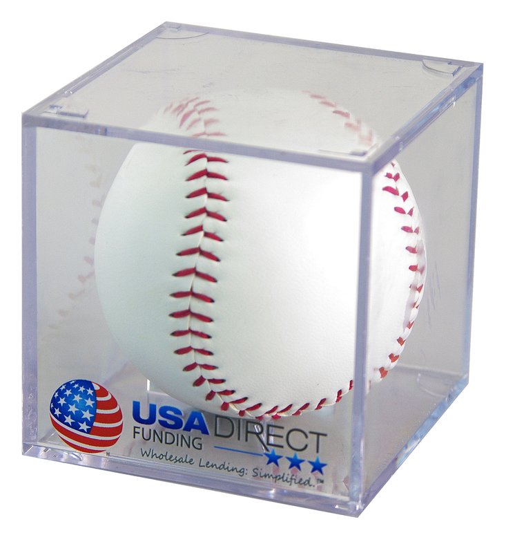 Main Product Image for Printed Acrylic Baseball Display Case